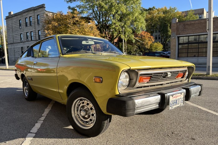 Datsun b210 sedan parked