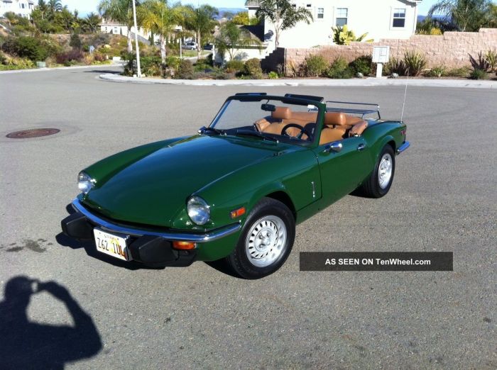 Triumph spitfire tr7 1978 car sale classic minnesota rogers vehicles similar video cc financing insurance inspection transport classiccars