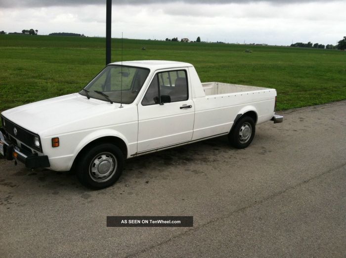 Pickup vw rabbit truck 1980 slammed