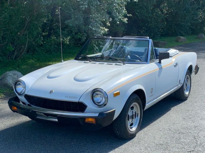 Fiat 1981 inline matching actual coupe miles numbers speed 0l