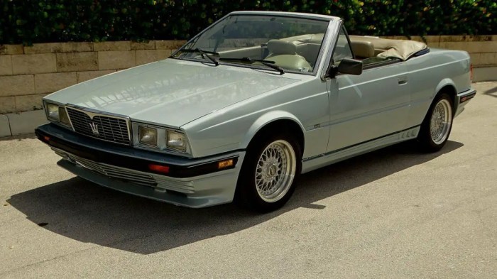 Maserati biturbo 1986 spyder convertible runs rare looks find great car sale