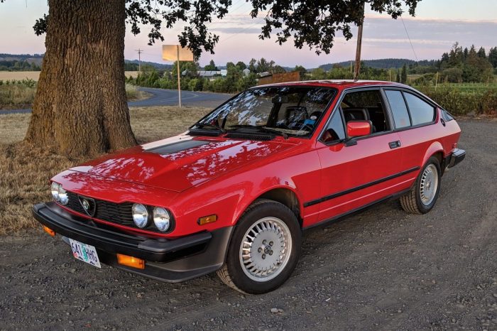 Alfa romeo gtv6 1986 reserve sale bat