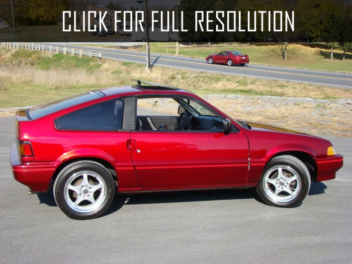 1987 Honda CRX: A Sports Car Icon