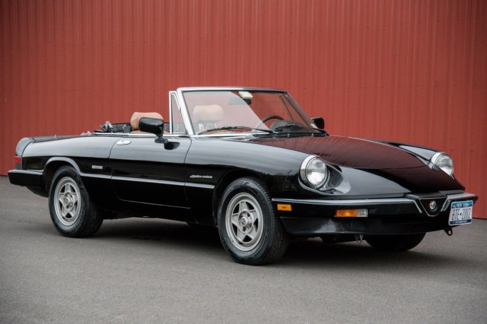 Romeo spider alfa 1989 quadrifoglio s3 convertible mileage low sale