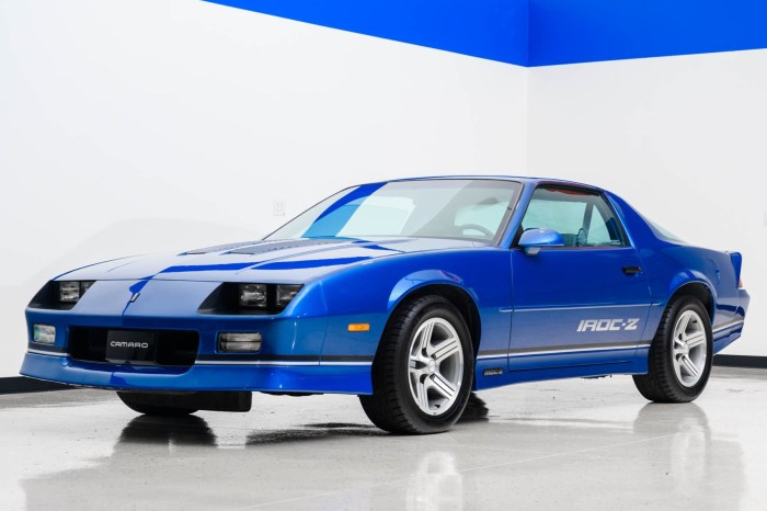 Camaro iroc z28 1le bringatrailer injection