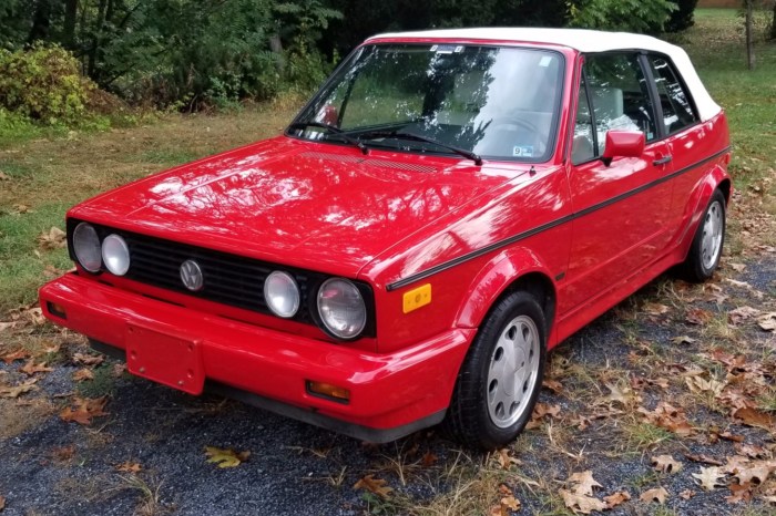 Cabriolet 1993 volkswagen mile 38k reserve sale bat
