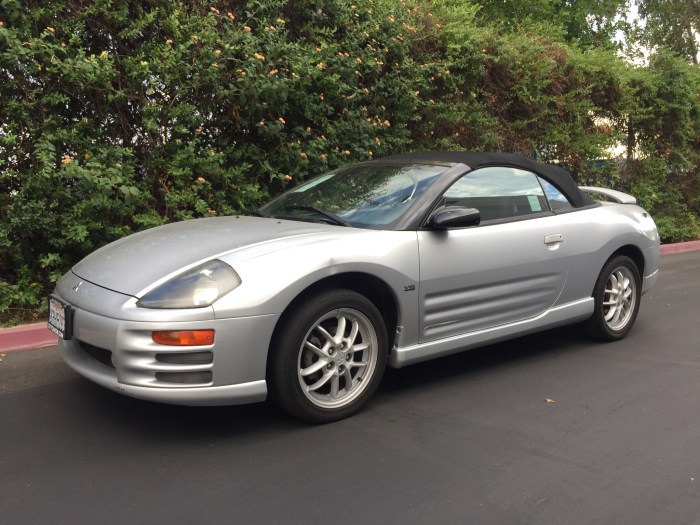 Eclipse 2002 mitsubishi spyder gt cars convertible car slide