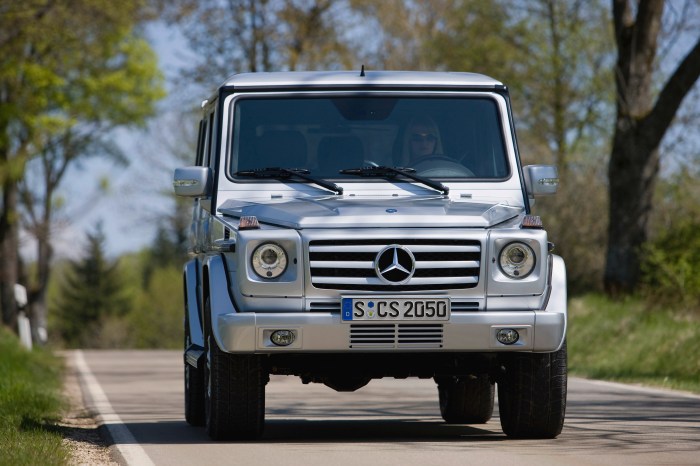 Mercedes benz class klasse 2008 w463 g500 2009 suv 1995 wagon returns 4x4 2010 road autoevolution msrp carsinvasion cars off