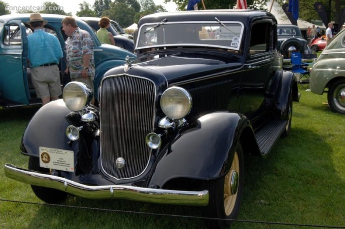 Plymouth 1933 pd six deluxe model conceptcarz reproduction menu momentcar