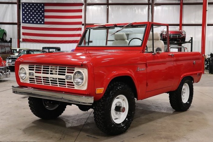 Ford bronco 1968 suv 289ci marlin v8 miles manual speed blue