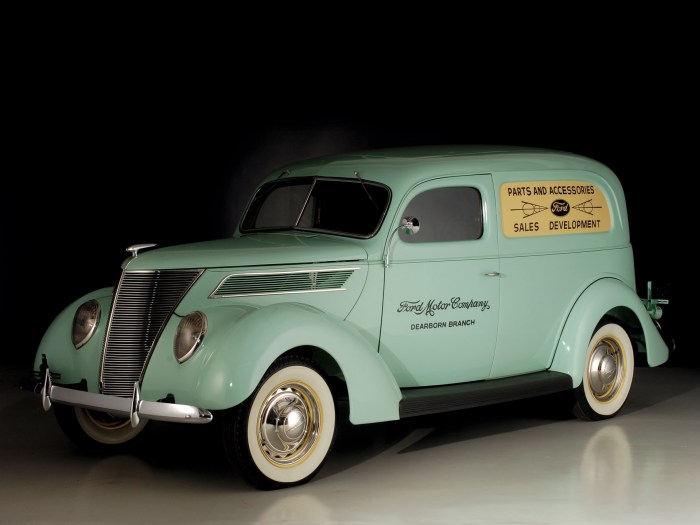 1937 delivery ford deluxe panel rm sotheby auctions