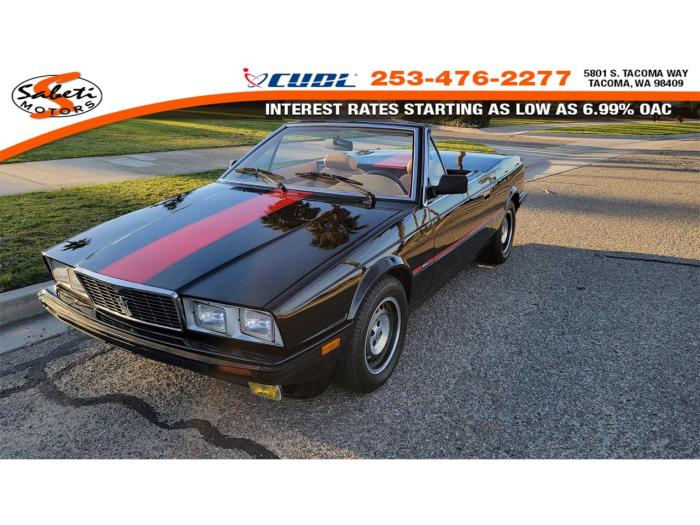 1986 Maserati Spyder: A Classic Italian Sports Car
