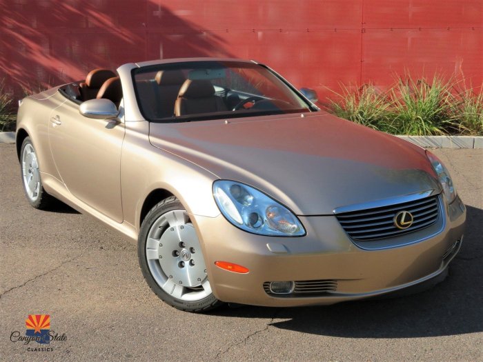 Lexus sc 430 2003 convertible 2dr