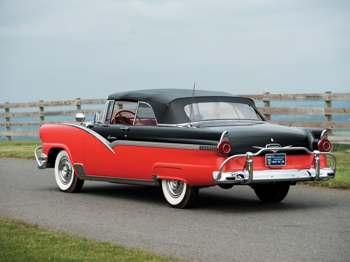 1956 ford convertible fairlane sunliner car