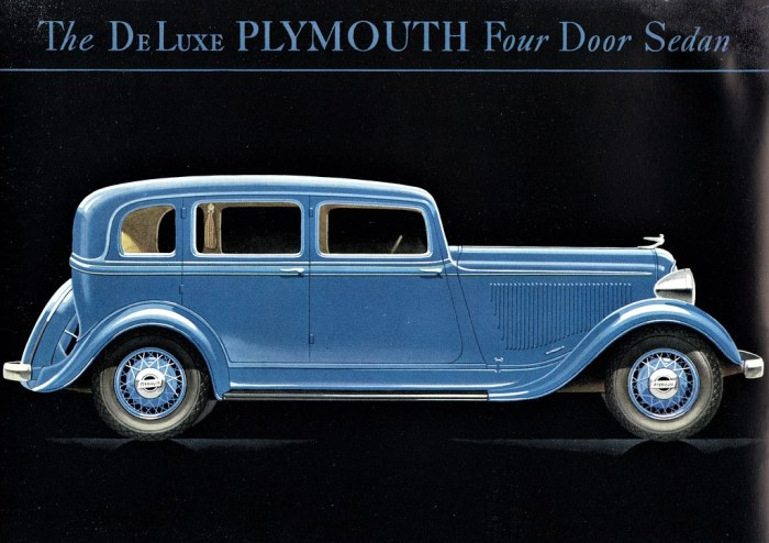 Plymouth 1933 pd six deluxe model conceptcarz reproduction menu momentcar