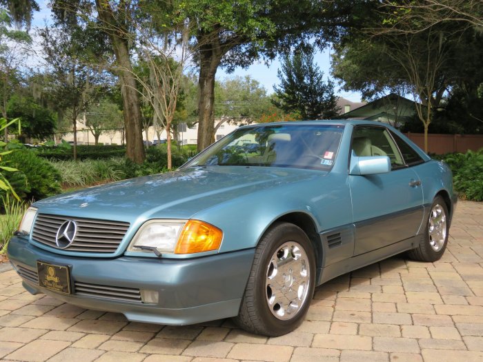 Mercedes 500sl 1992 convertible benz front