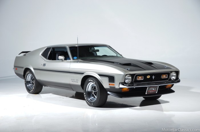 1971 mustang boss ford 351 yellow front