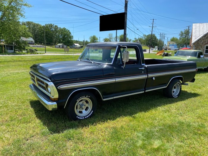 Ford 1971 100 custom pickup sport sale bat