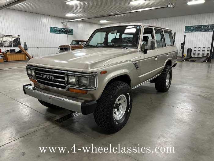 Cruiser land toyota 1989 fj62 speed classic