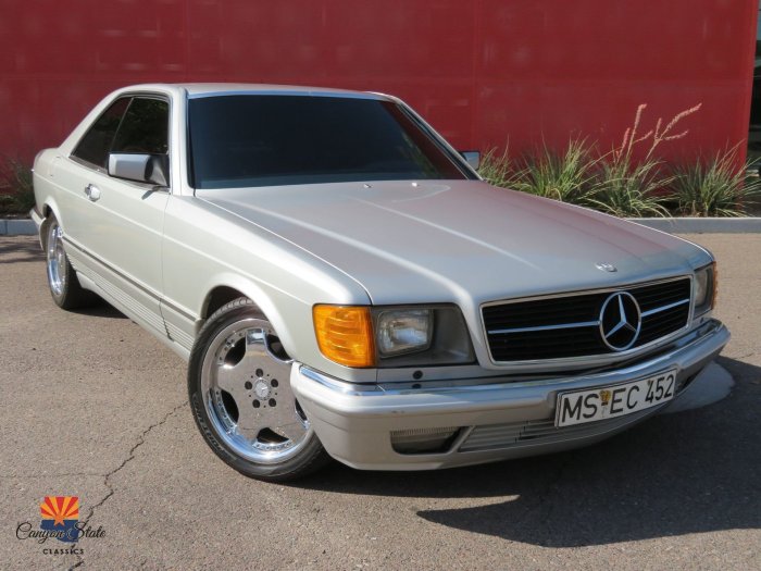 Mercedes sec 500 amg benz 1984 body wide sotheby rm auctions