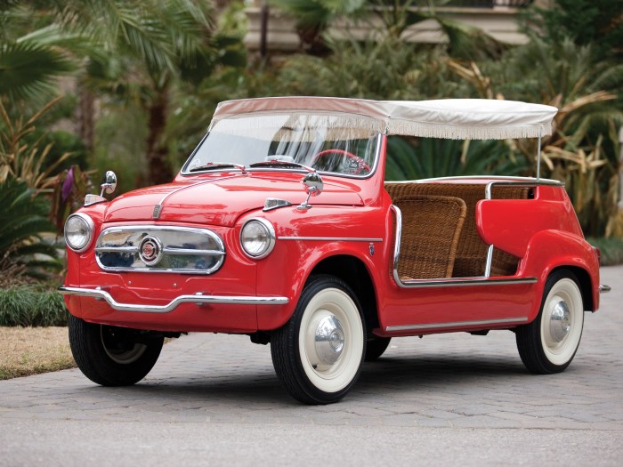 Fiat jolly ghia 1959 car crush rm sotheby beach