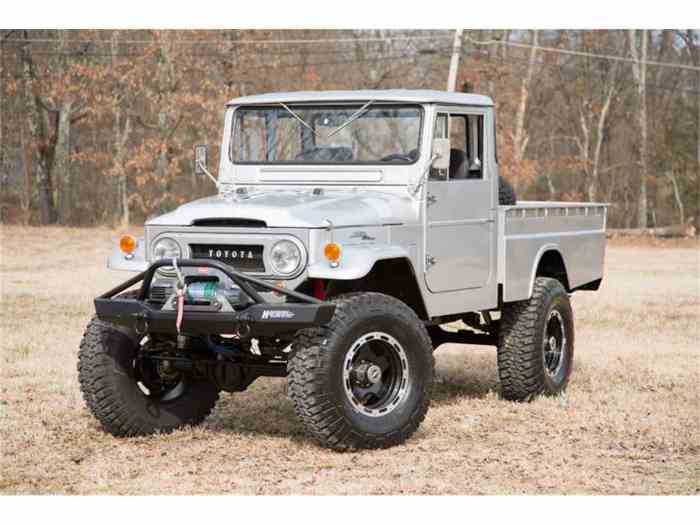 Toyota cruiser land fj45 pickup 1965 waiting condition top muted autoevolution will