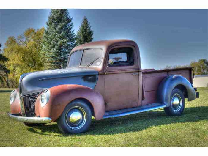 1940 ford pickup sale truck classiccars california