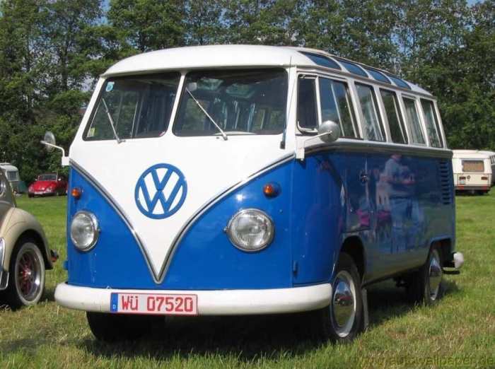 Wallpaper bus vw volkswagen van classic samba deluxe