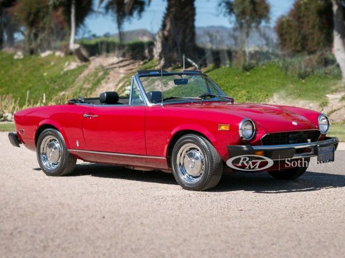 Fiat spider 1976 original sale 126k 1800cc convertible ebay car