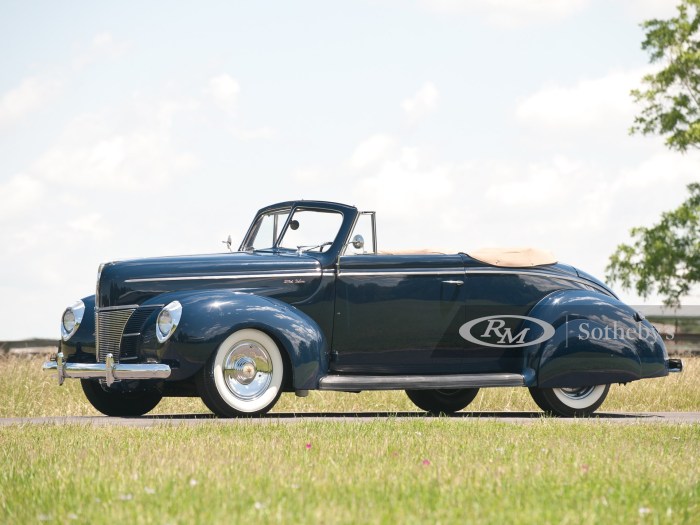 1940 ford tudor sedan deluxe custom rm auctions sotheby