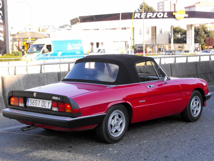 Alfa romeo spider quadrifoglio 1986 menu previous next spyder