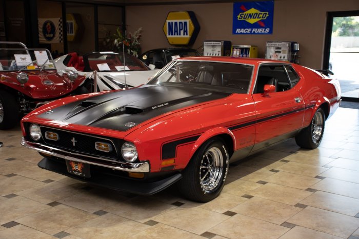 Boss 351 mustang ford 1971 blue rear hot quarter
