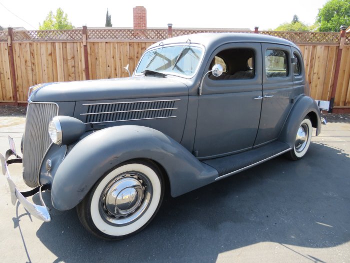 1936 ford sedan rod street wheel cars classic sale 302ci trans disc c4 steel interior custom original vanguard