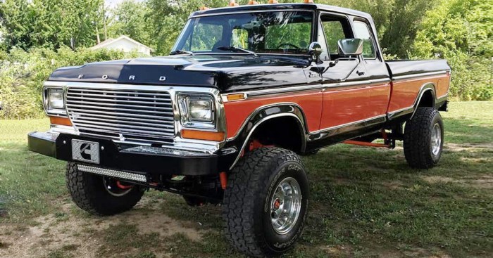 Ford 1979 cab crew 4x4 dentside tone two jewel junkyard tuesday trucks build completed when