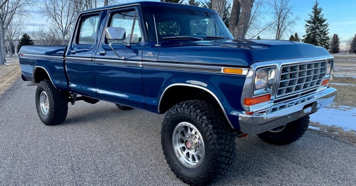 1979 ford f250 4x4 crewcab restored completely factory trucks