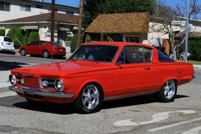 1965 barracuda plymouth red classic cars car color interior