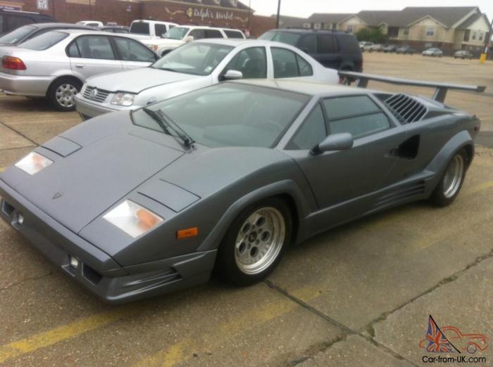 Car sale lamborghini countach kit 1989 cars 25th anniversary fiero pontiac red replica gt used 2040 1986 ebay built amazing