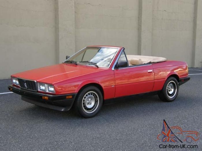 Spyder 1986 maserati sale tacoma washington cc classic car classiccars cambiocorsa roadster custom full insurance inspection financing transport used deadclutch