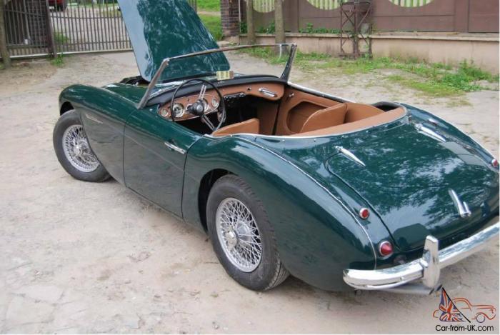 Healey classic 1960 british austin sale bt7 roadster car restored racing green