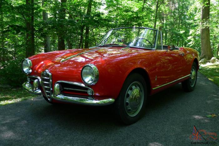 Romeo giulietta alfa 1961 spider sale cars white dyler roadster cabriolet