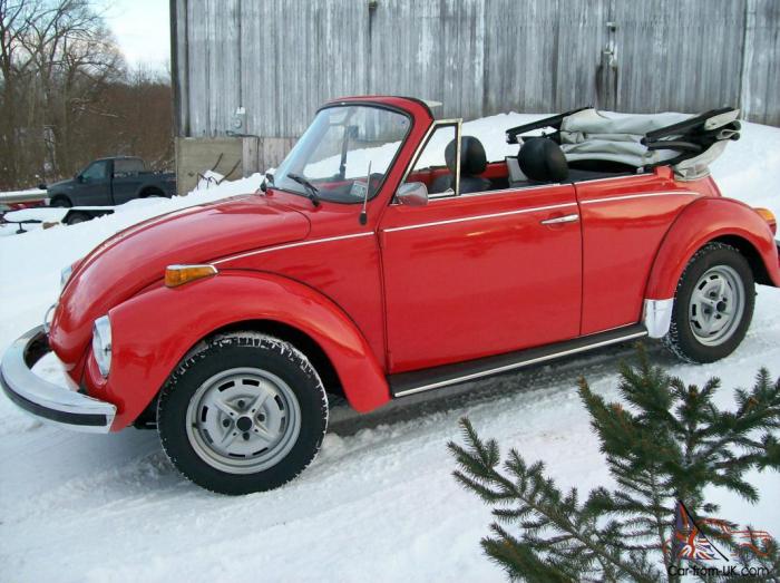 Vw super beetle convertible 1979 karmann bug sale survivor volkswagen