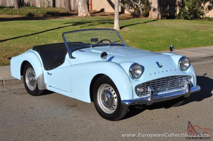 Triumph tr3 tr3a 1962 roadster sale car mouth large mint2me