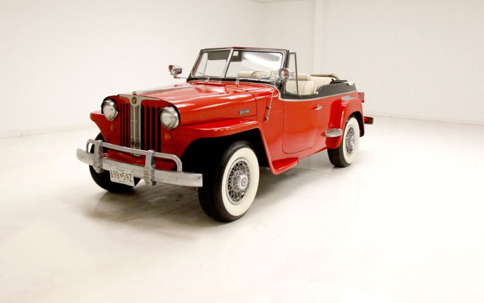 1948 willys overland jeepster convertible phaeton michigan miles yellow sale