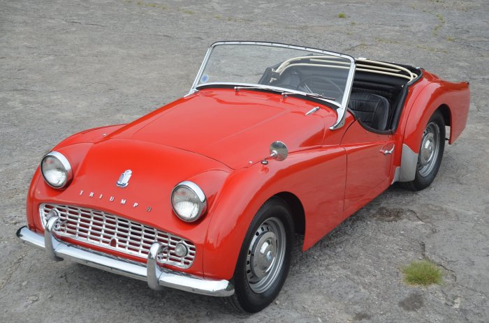 Tr3 triumph 1962 frazier driving solid great