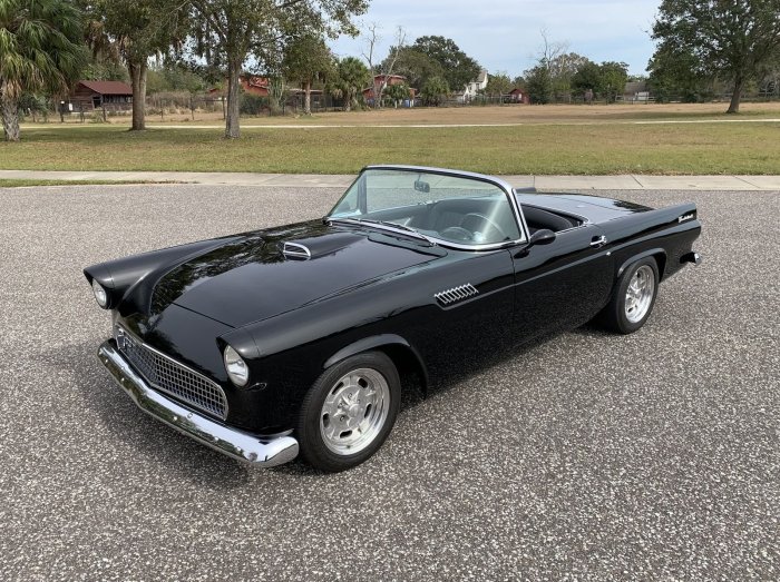 1955 ford thunderbird bird convertible 55 front momentcar 1954 rating price