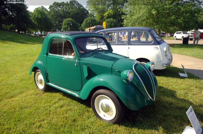 Fiat topolino 1948 500 500b coupe conceptcarz momentcar auction information data
