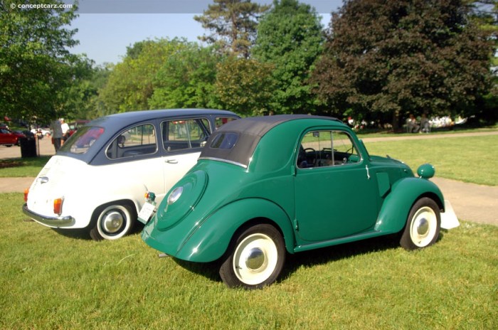 Fiat 1948 topolino 500b conceptcarz coupe momentcar auction information data