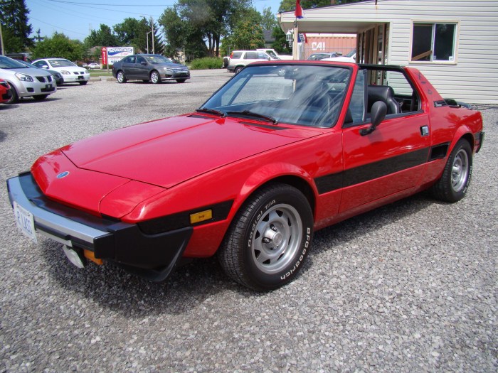 Fiat 1979 x1 x19 momentcar 1979 Fiat X1/9