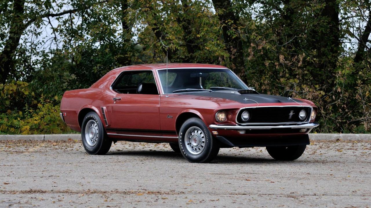 Mustang fastback gt 1969 ford code 428cj colors speed original v8 rotisserie toploader built vanguard