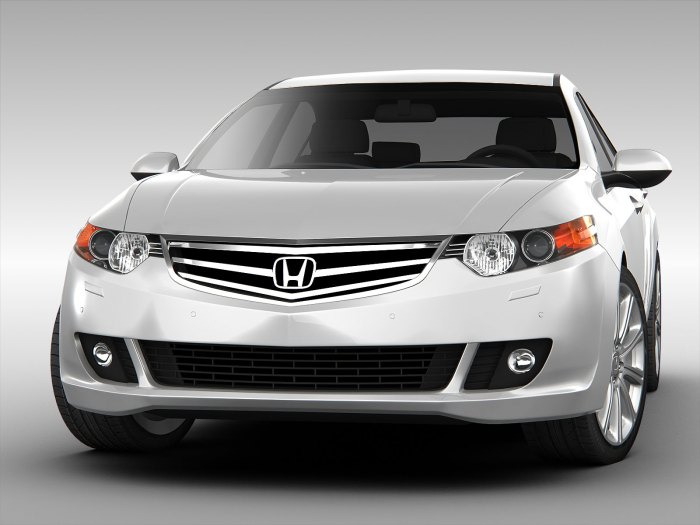 Accord honda 2010 3d model cgtrader